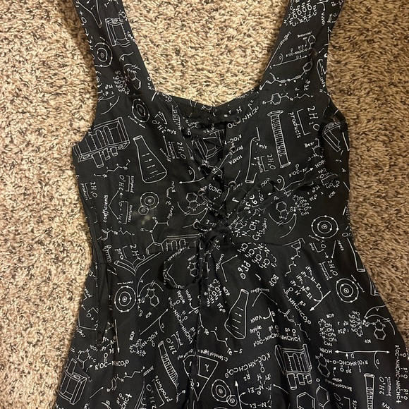 Hot Topic Black Science Pattern Mini Dress - Picture 4 of 5